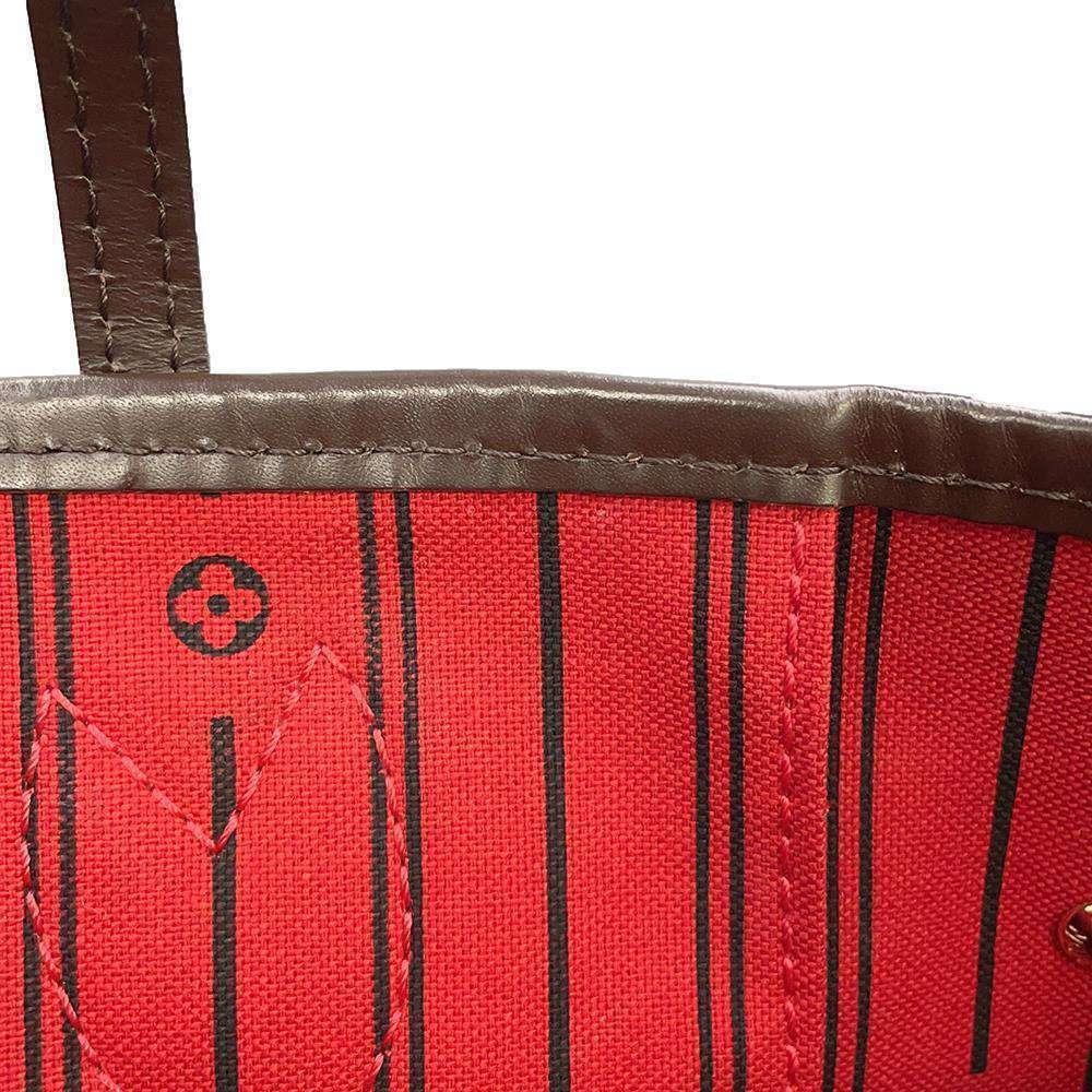 Louis Vuitton Damier Ebene Brown Neverfull Tote Bag - Picture 8 of 12